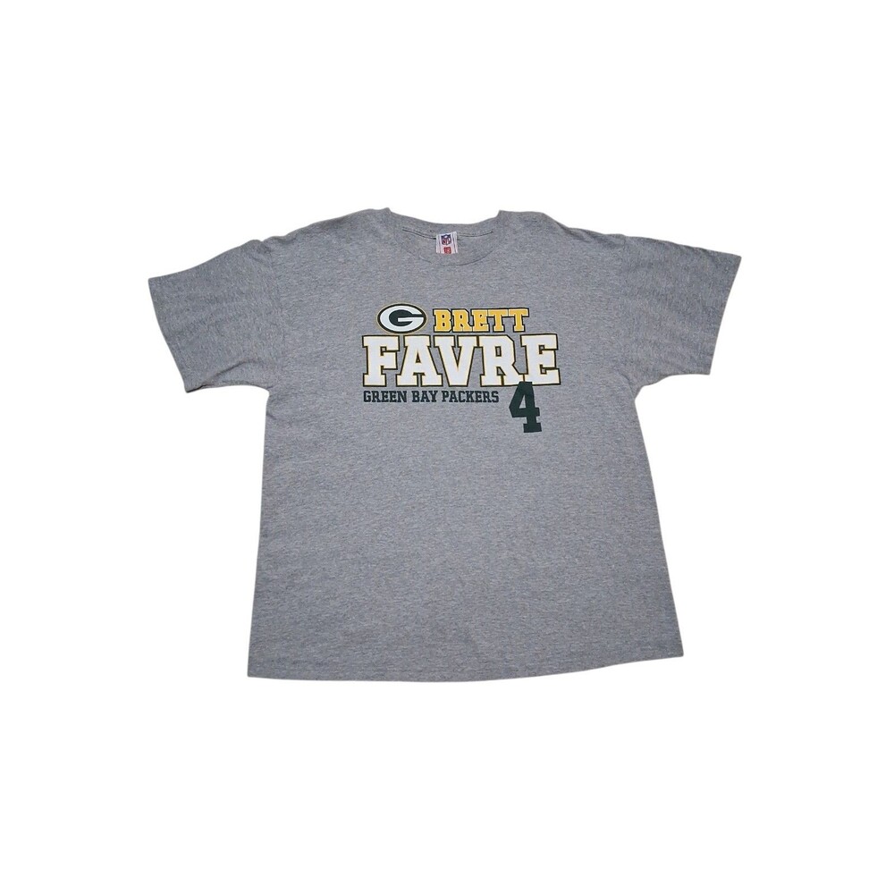 Vintage Green Bay Packers Brett Favre NFL Official Brand T-Shirt Size XL 90s